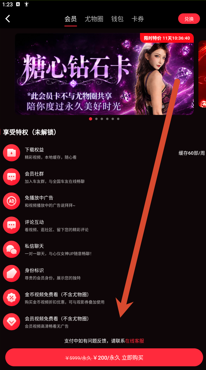 会员权益参考